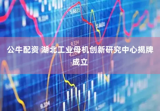 公牛配资 湖北工业母机创新研究中心揭牌成立